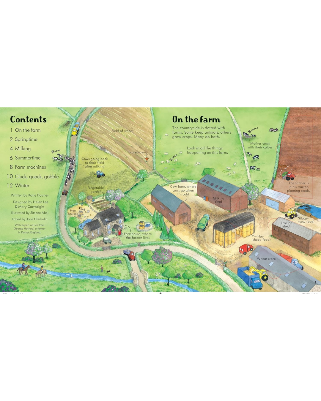 Look Inside a Farm (Usborne Look Inside)