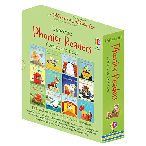 Usborne Phonics Readers 12 illustrated Books Box Set Collection