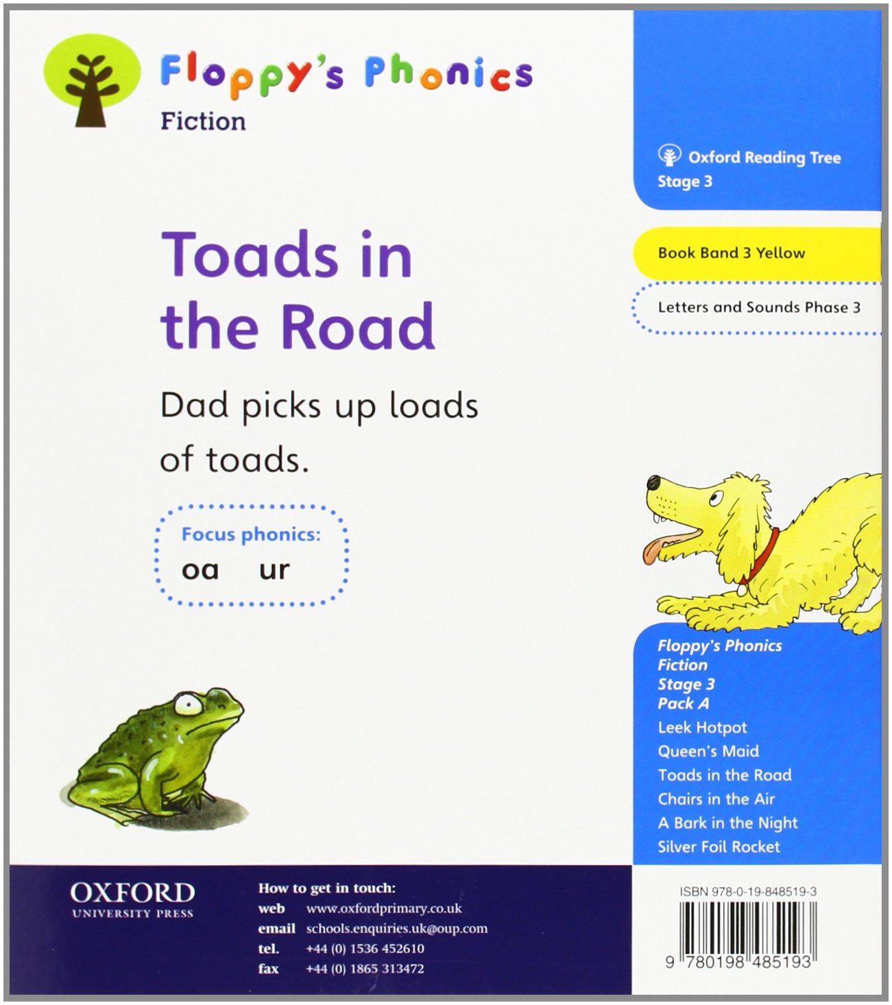 Oxford Reading Tree Level 3: Floppy's Phonics Fiction - Toads in the Road
