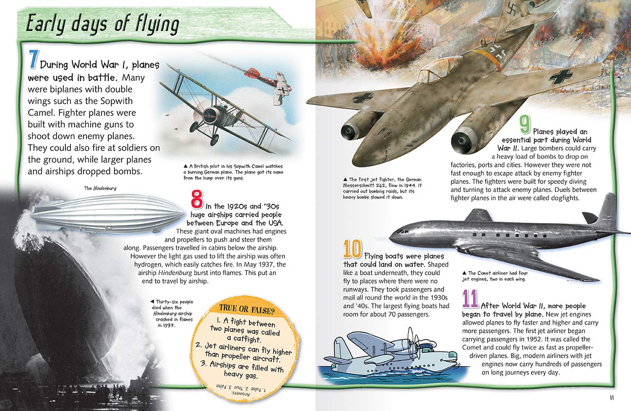 100 Facts : Flight Projects - Quizzes - Fun Facts - Cartoons