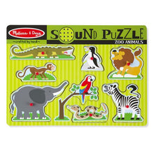 Load image into Gallery viewer, Melissa and Doug: Zoo Animals Sound Puzzle