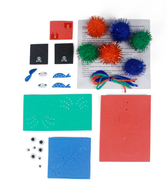Little Makers Pom Pom Kit: Sea Life Tinsel
