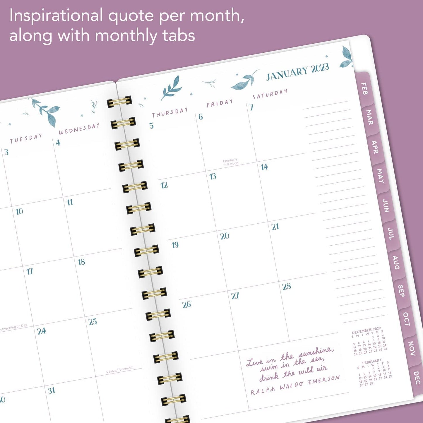 Meera Lee Patel for Cambridge 2023 Weekly Monthly Planner, Small, 5 1/2" x 8 1/2"