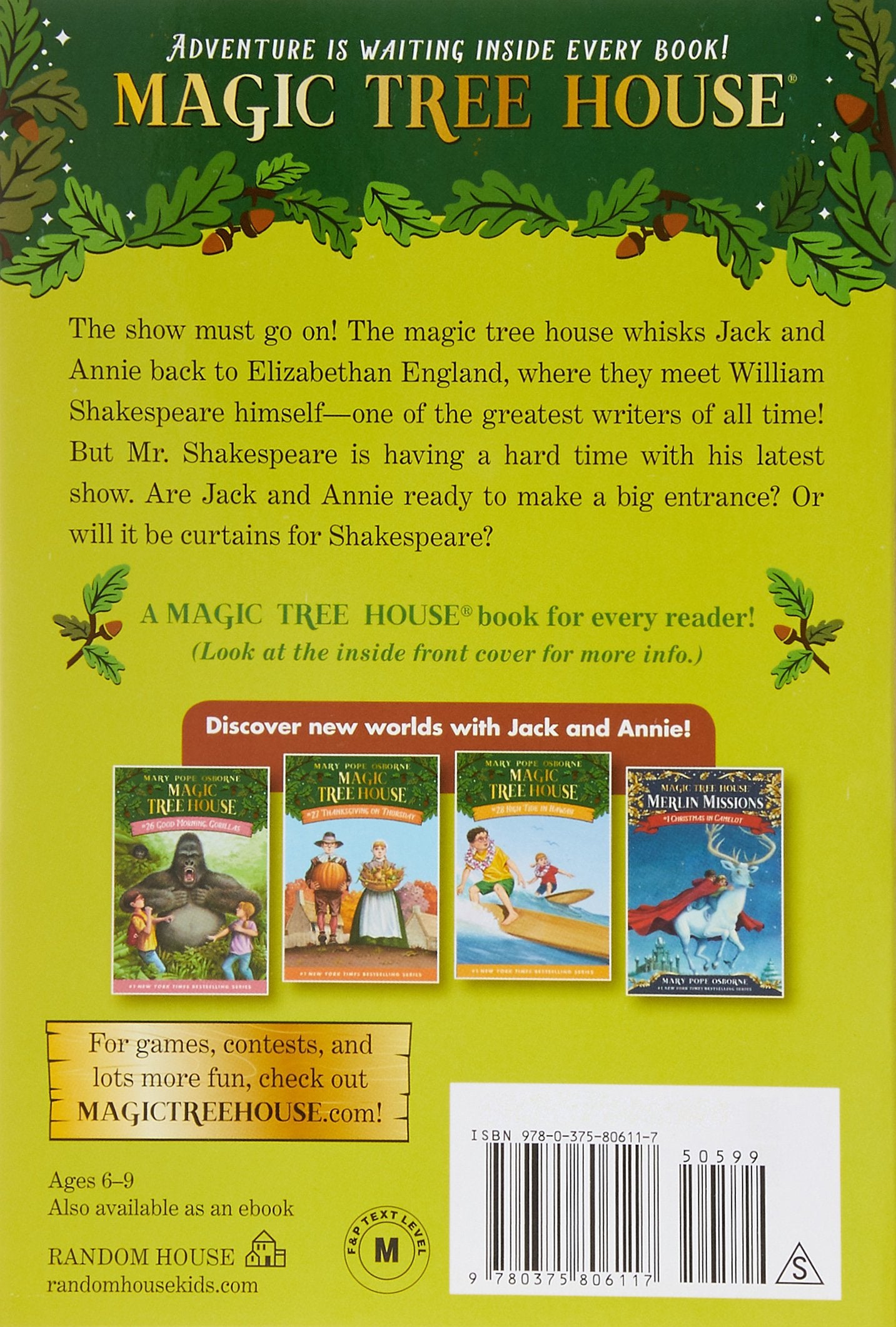 Magic Tree House: Stage Fright on a Summer's Night (#25)