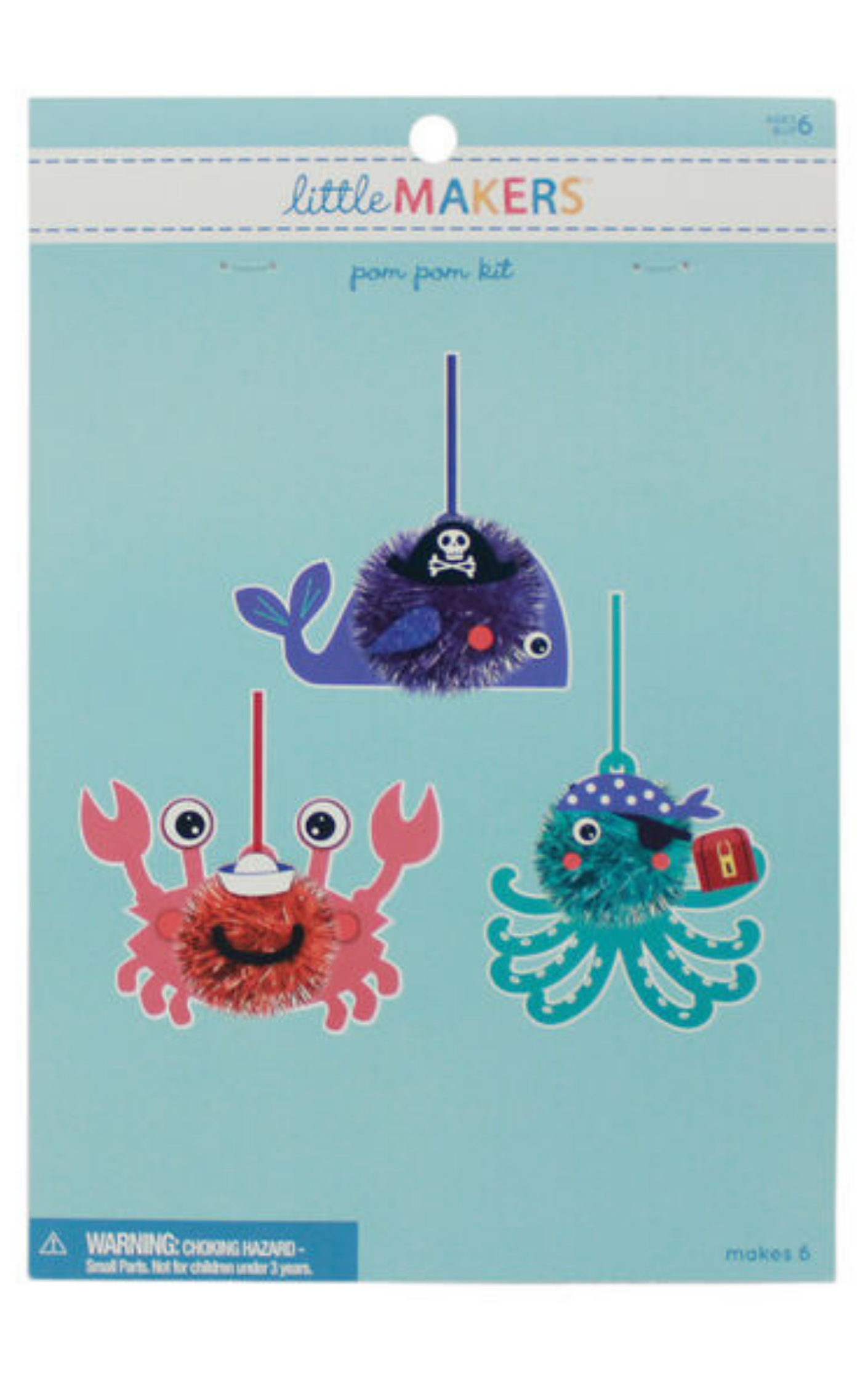 Little Makers Pom Pom Kit: Sea Life Tinsel
