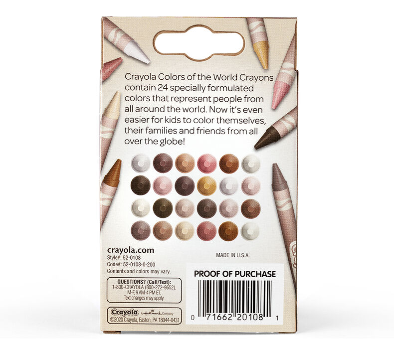 Crayola Crayons: Colors of the World (24 Multi-Cultural Crayons)