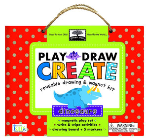 Melissa and Doug: Reusable Drawing and Magnet Kit Dinosaurs (Play Draw Create)