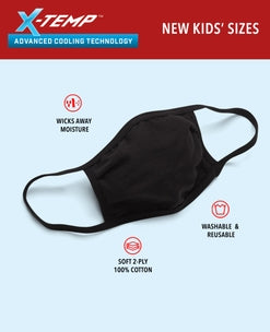 Hanes Youth X-Temp™ Face Masks, 5-Pack (Ages 5 to 8)