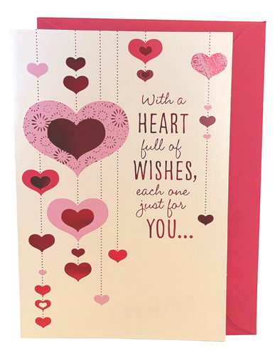 Hallmark: Valentine's Day - Heart Full of Wishes card