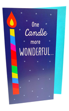Load image into Gallery viewer, Hallmark: One Candle More Wonderful - Happy Birthday!