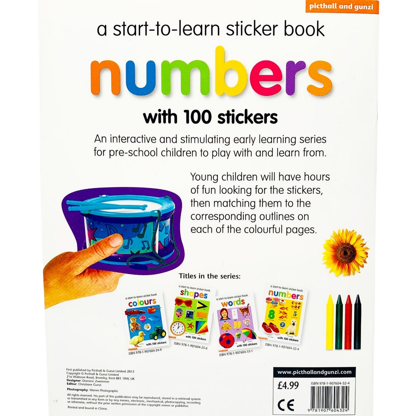A Start-to-learn Sticker Book: Numbers