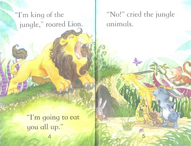 Usborne First Reading: Clever Rabbit and the Lion (Level 2)