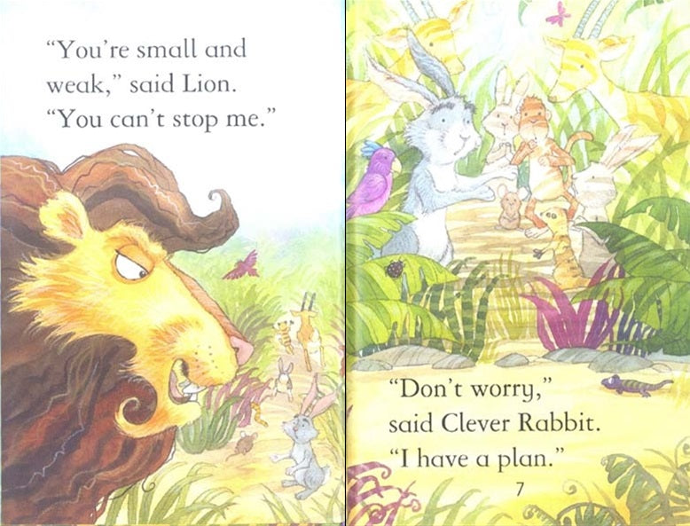 Usborne First Reading: Clever Rabbit and the Lion (Level 2)