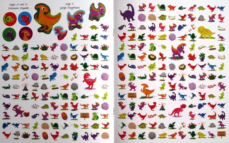 Ferocious Dinosaurs Sticker Activity Fun Book