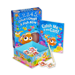 1,2,3,4,5 Once I Caught a Fish Alive Story Book and Fishing Game Set