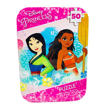 Load image into Gallery viewer, Disney Princess Mini Puzzle in Collectable Tin (50 pieces)