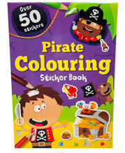 Load image into Gallery viewer, Pirate Colouring Sticker Book (with over 50 stickers!)