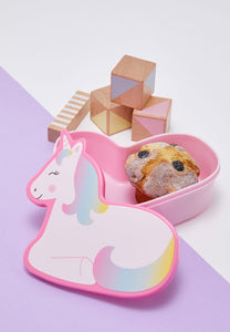 Sass & Belle - Rainbow Unicorn Shaped Lunch Box
