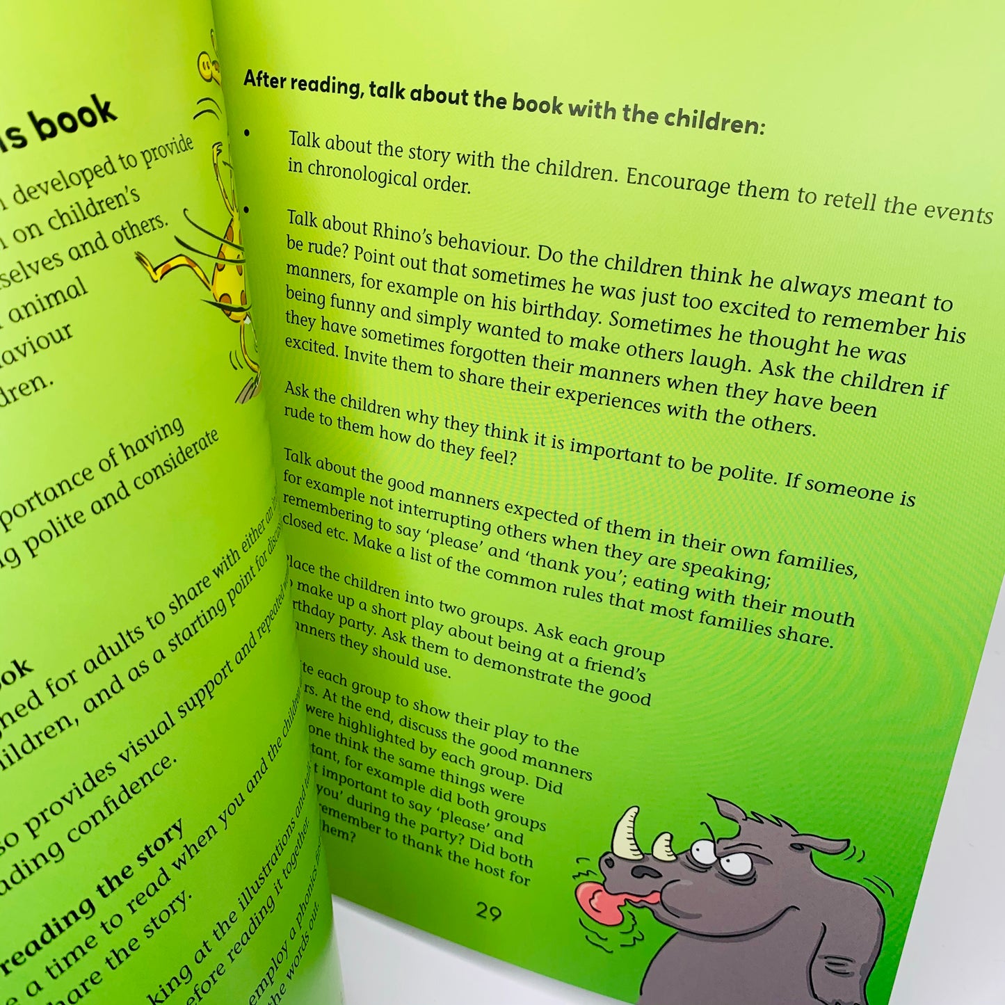 Behaviour Matters: Rhino Learns to be Polite: A book about good manners