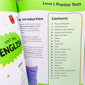 Help With Homework: Don't Panic English with Revision Poster Level 2 (Age 9+)
