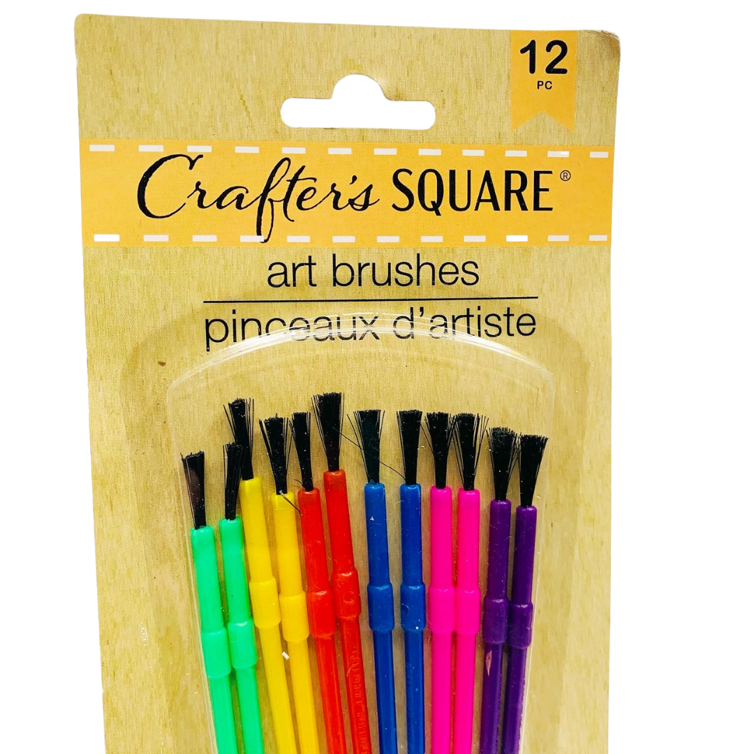 Crafter's Square Art Brushes (12 Pieces) Red Balloon Books