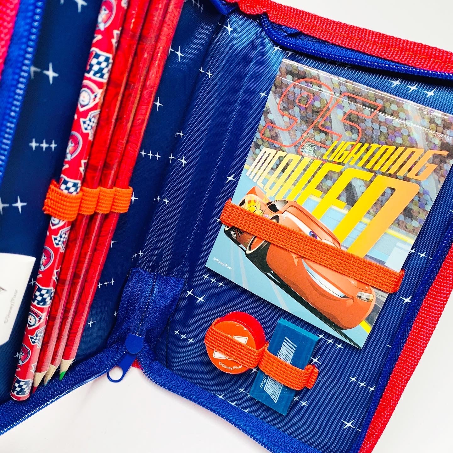 Disney Pixar's Lightning McQueen Filled Stationery Pencil Case