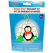Load image into Gallery viewer, Christmas Fun-Foam Ornament Kit: Christmas Penguin