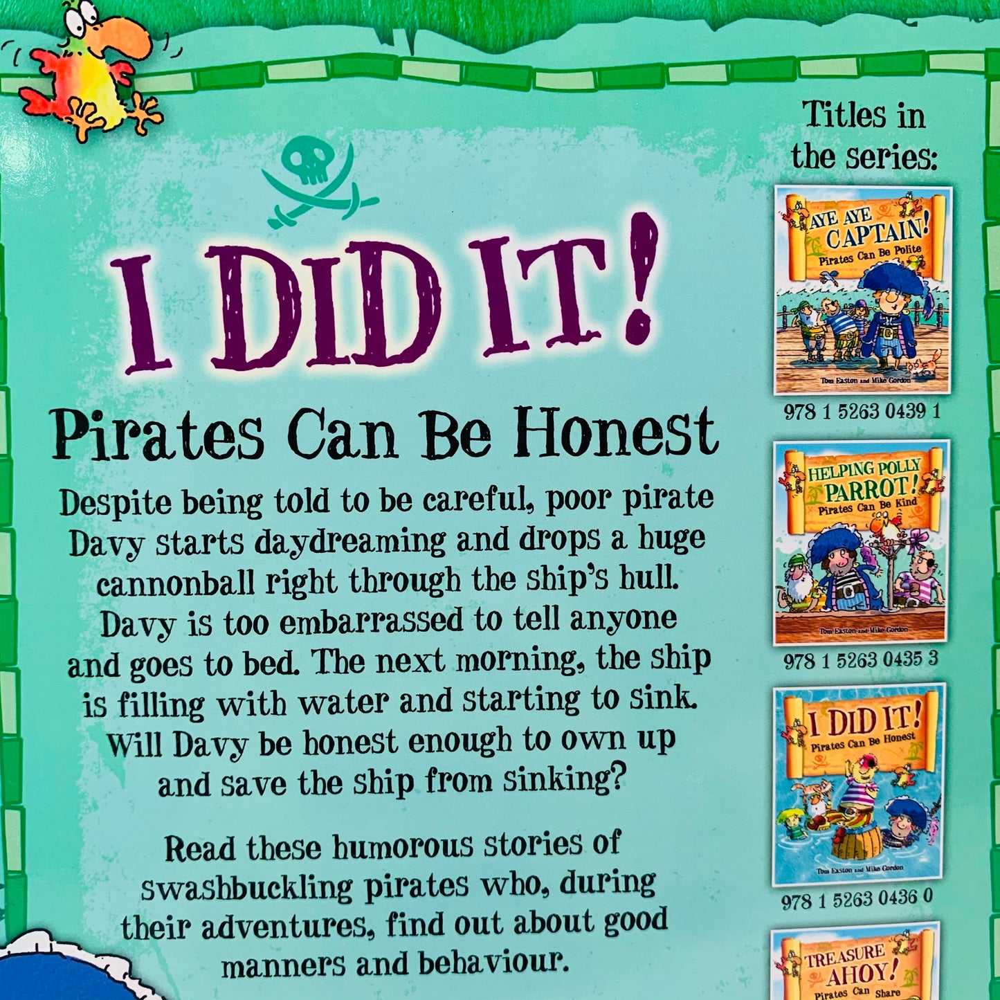 I Did It! Pirates Can Be Honest