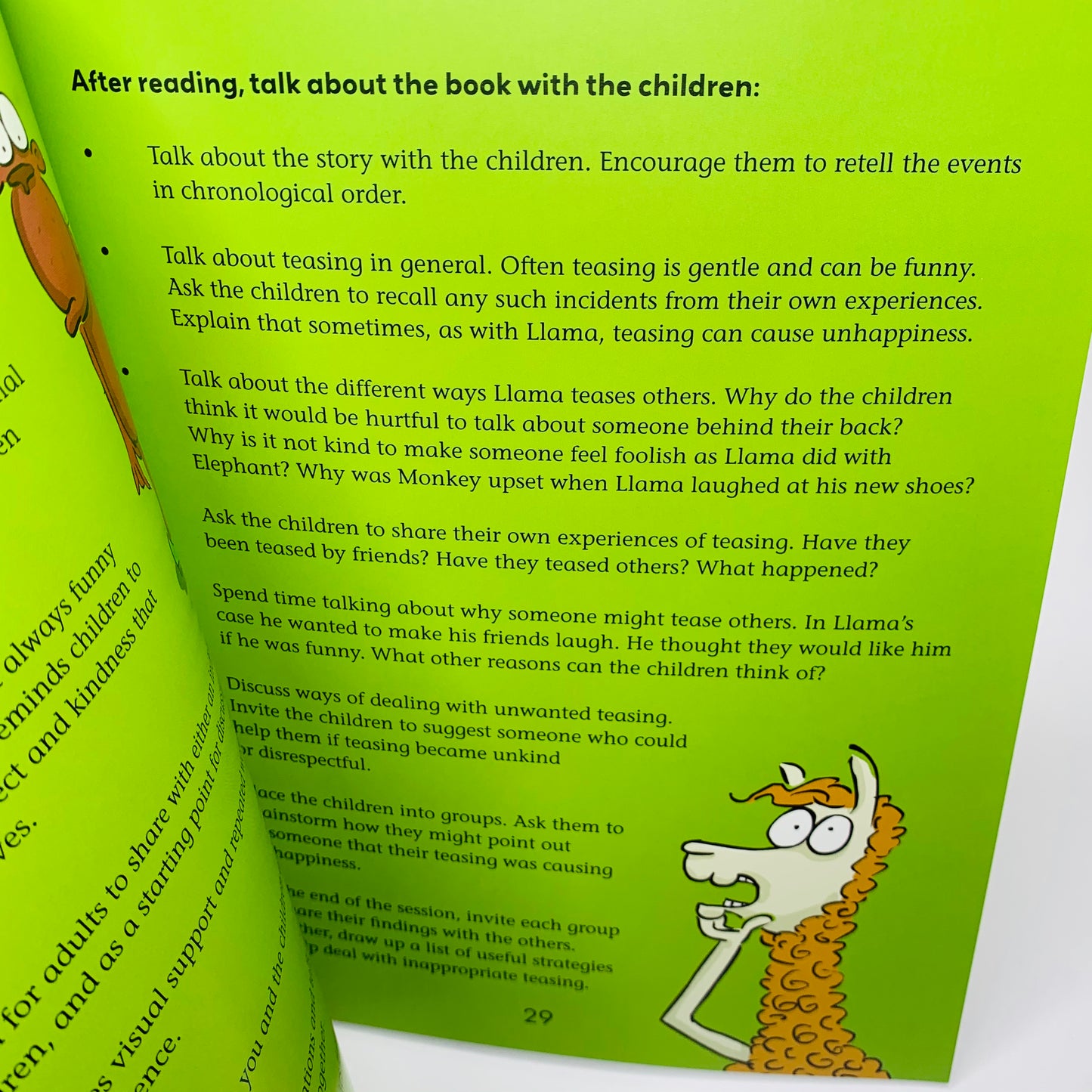 Behaviour Matters: Llama Stops Teasing: A book about making fun of others