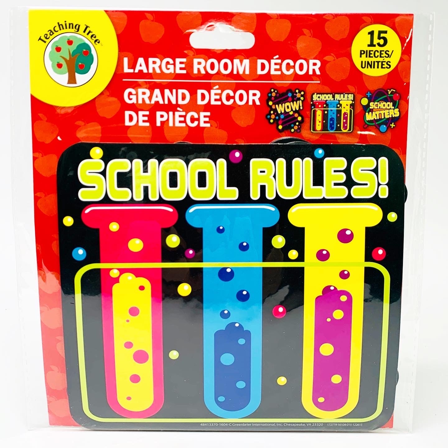 Teaching Tree: School Rules Science Theme Large Room Decor