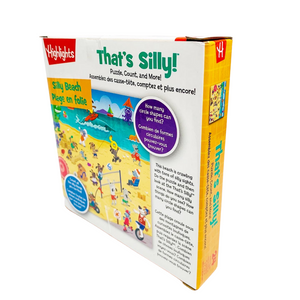 Highlights: That's Silly Puzzle, Count, and More! Silly Beach (24 pieces)