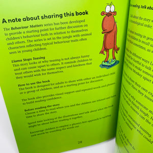 Behaviour Matters: Llama Stops Teasing: A book about making fun of others