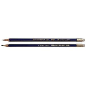 Faber-Castell 12 Graphite pencils with eraser tip (HB)