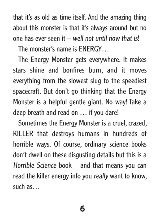Horrible Science: Killer Energy