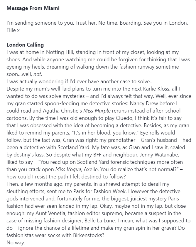 Model Undercover: Deadly by Design