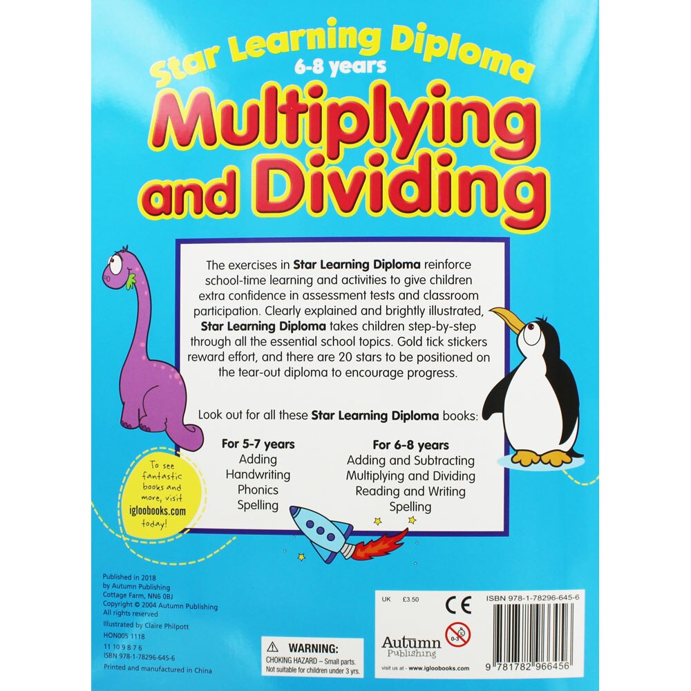 Star Learning Diploma: Multiplying and Dividing (6-8 years)
