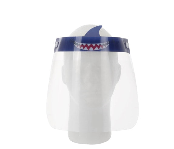Kid's Clear Protective Face Shield: Shark