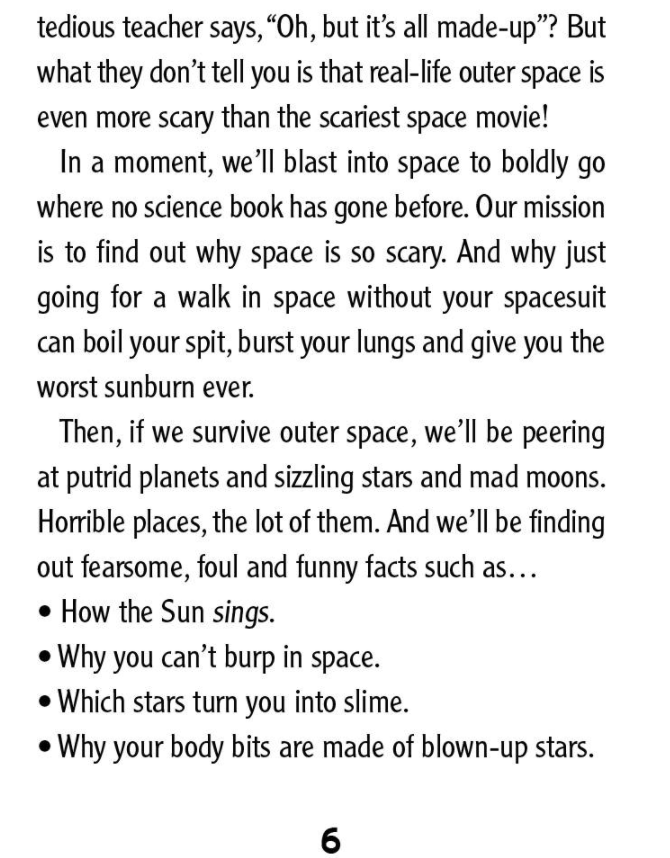 Horrible Science: Space, Stars, and Slimy Aliens