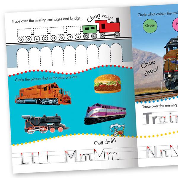 Get Set Go Writing: Trains