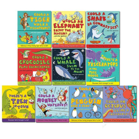 What If Series... Hilarious Scenes Brings Facts To Life 10 Book Collection Set