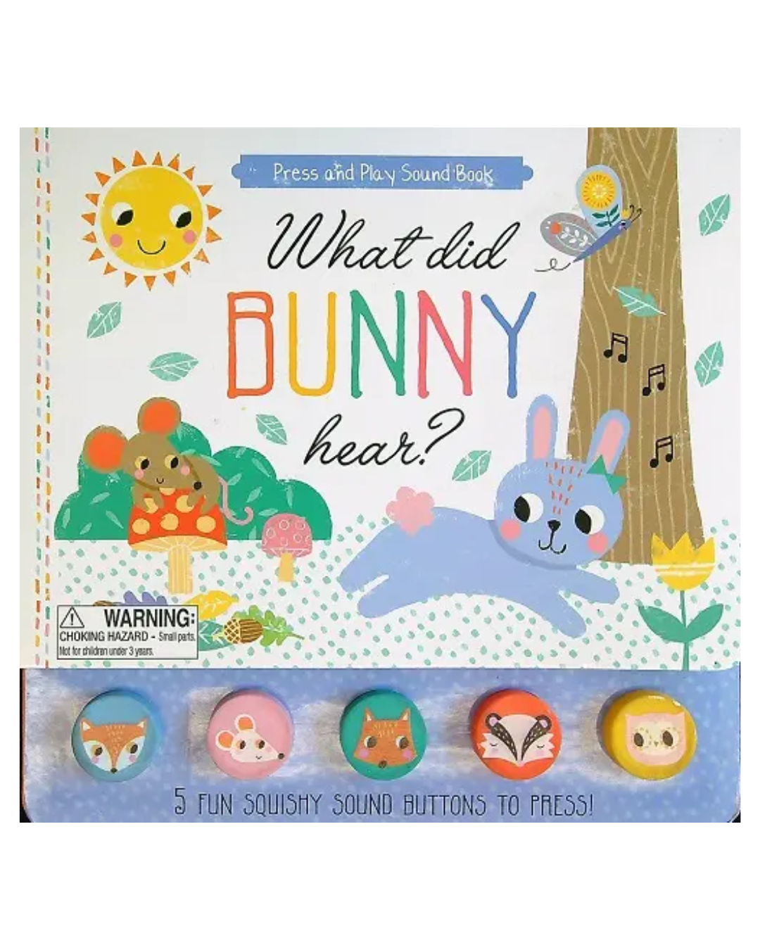 What Did Bunny Hear? - Children's 5 Button Sound Book