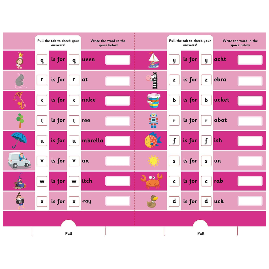 Let's Learn Alphabet Pull- The - Tabs : Wipe Clean Books