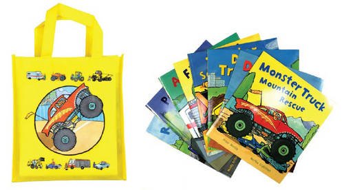 Busy Wheels: 12 Books Bag Collection