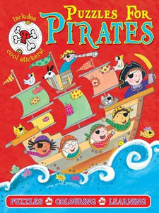 Pirate Puzzles Red (Puzzle Sticker Books)