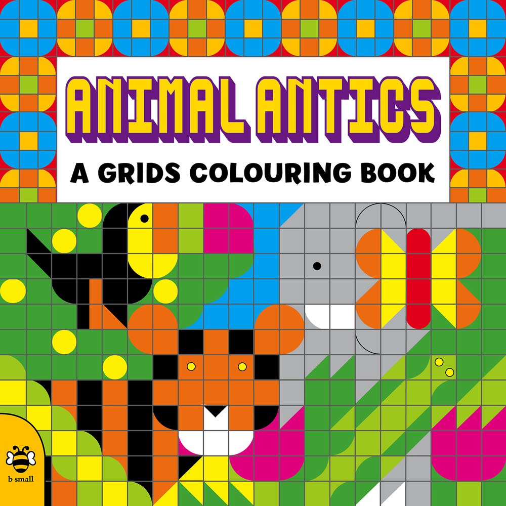 Animal Antics A Grids Colouring Book