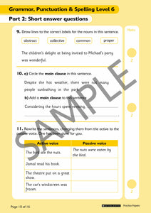 Practice Papers for National Tests: Grammar, Punctuation and Spelling (Levels 6)