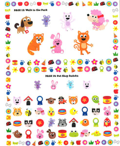 Wobbly Eyes Playful Pets Sticker Fun Book