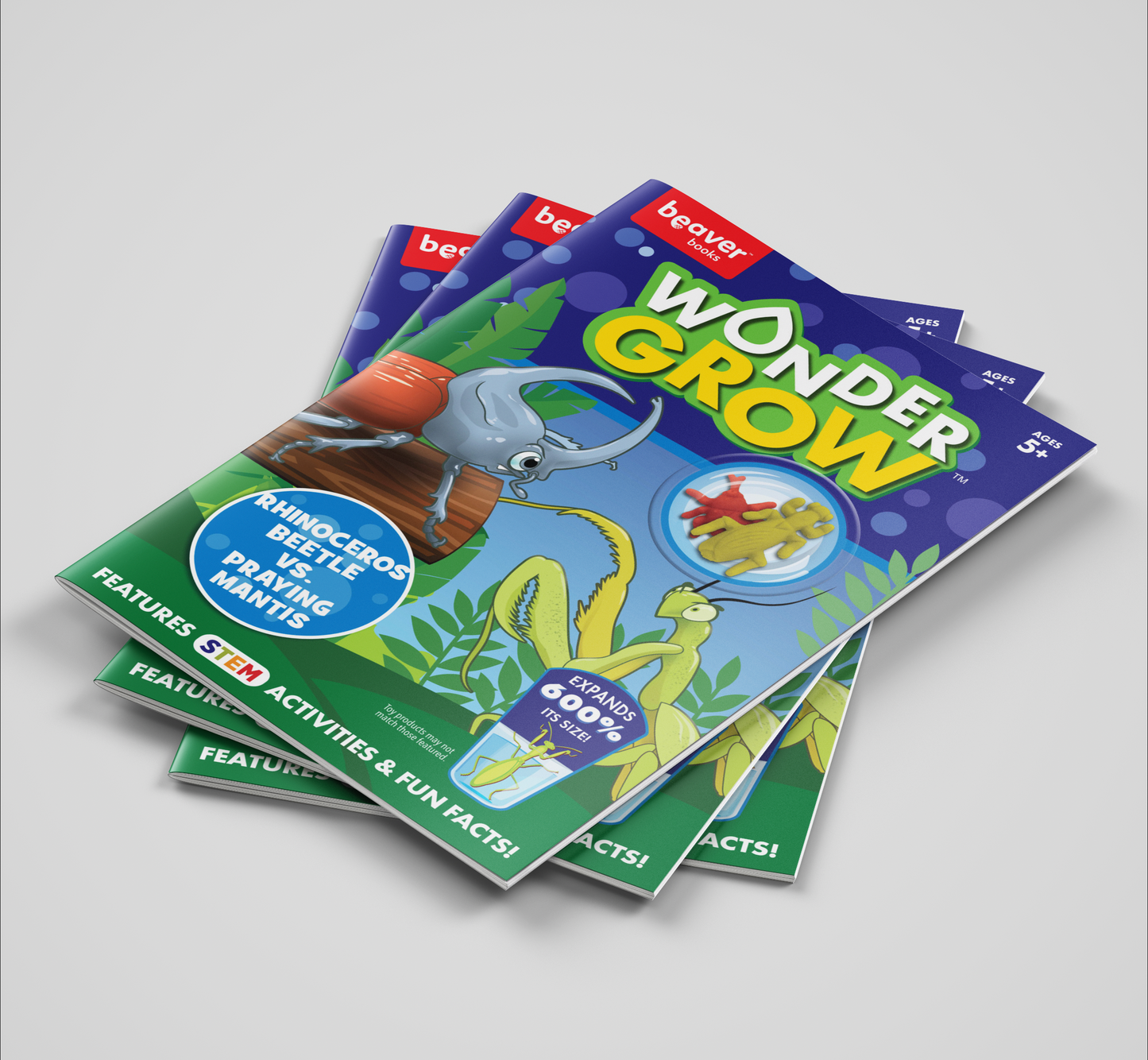Wonder Grow: Rhinoceros Beetle VS Praying Mantis (Features STEM Activities & Fun Facts!)