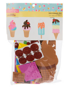 Ice Cream Foam Craft Kit (Makes 12)