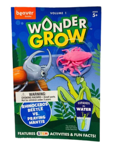 Wonder Grow: Rhinoceros Beetle VS Praying Mantis (Features STEM Activities & Fun Facts!)